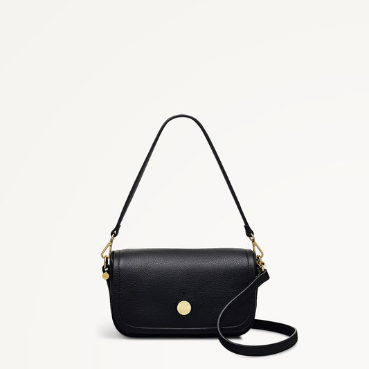 BATHURST MEWS - BLACK - SMALL FLAPOVER CROSSBODY