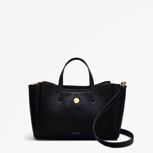 BATHURST MEWS - BLACK - MEDIUM ZIPTOP GRAB