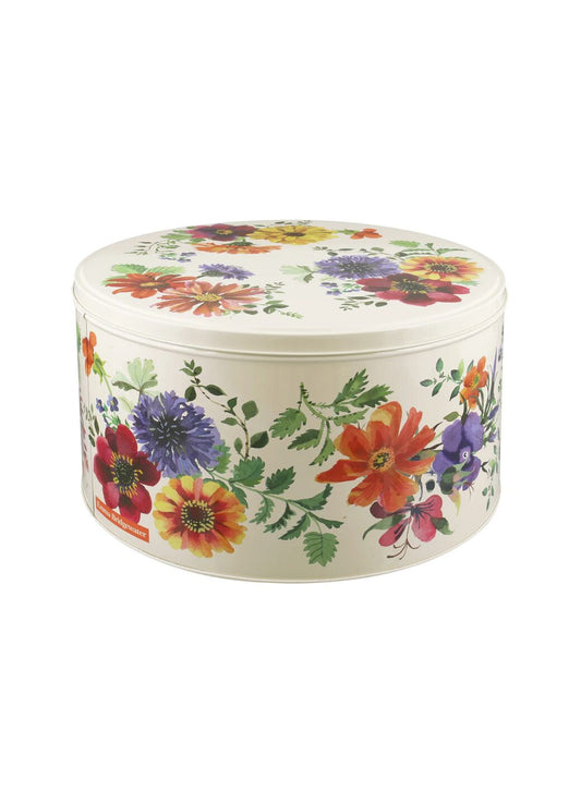 Garden Flowers Round Cake Tin - Large