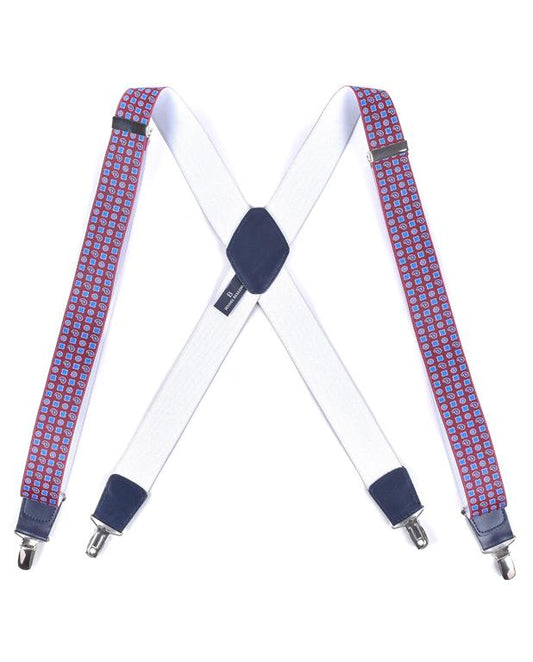 Braces - 009 - Burgundy With Motifs
