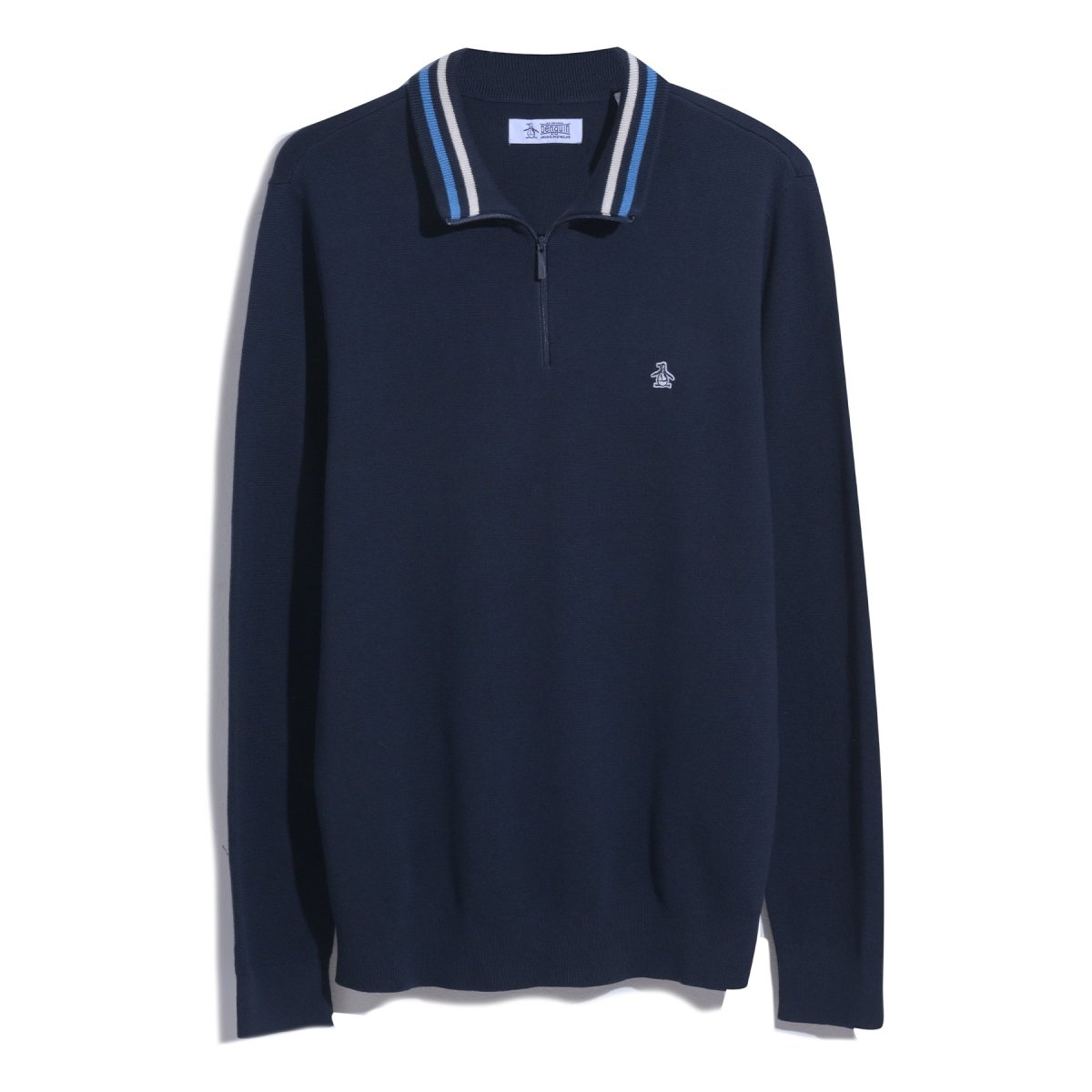 1/4 Zip Tipped Jumper - RUTHERFORD & Co