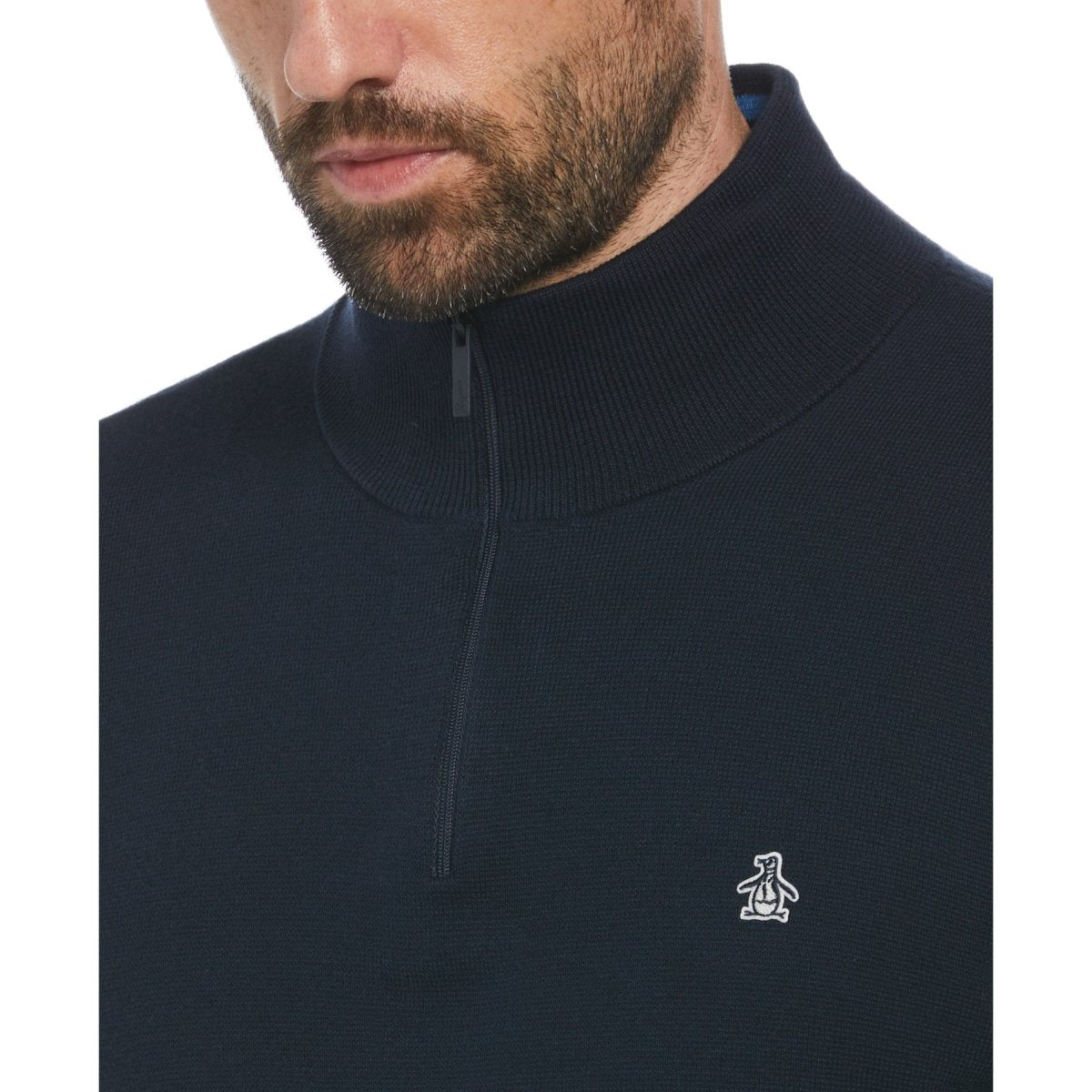 1/4 Zip Tipped Jumper - RUTHERFORD & Co