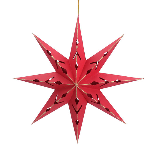 Red Paper Bethlehem Star Decoration