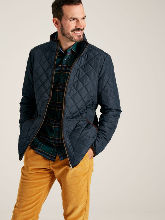 Maynard Navy Quilted Coat