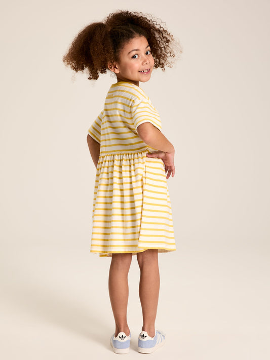 Skye Yellow Stripe T-Shirt Dress