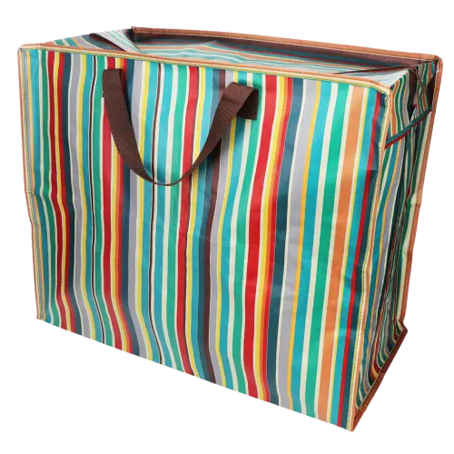 Jumbo storage bag - Retro 70s Stripes