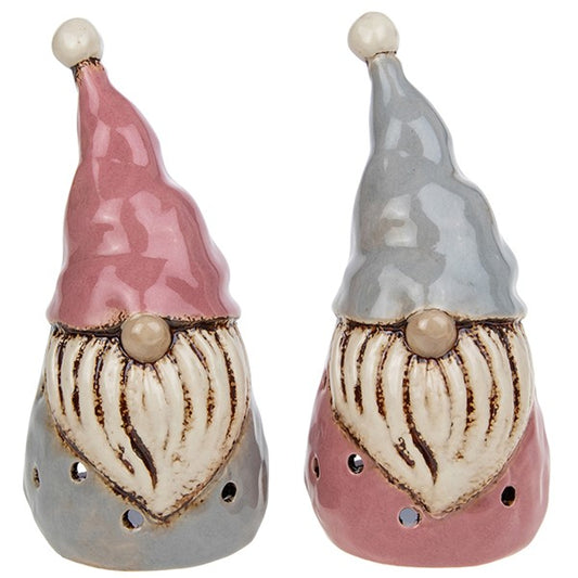 Village Pottery Gonk Tealight Large Pink Or Grey