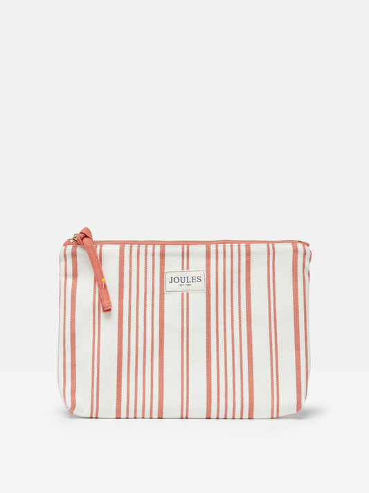 Carrywell Cream & Red Zip Pouch