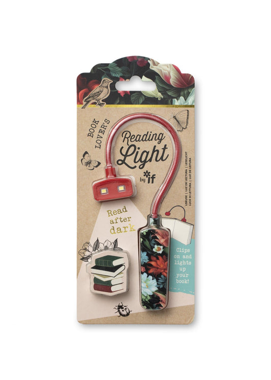 Book Lover's Reading Light Dark Floral