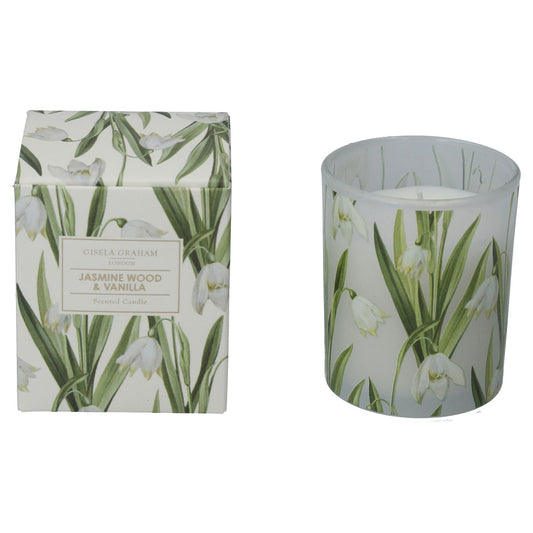 Scented Boxed Candle - Snowdrop & Jasmine Wood & Vanilla