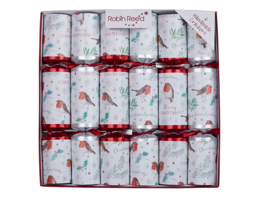 Christmas Robin Greetings Crackers