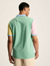 Woody Blue Colourblock Classic Fit Polo Shirt