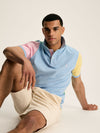 Woody Blue Colourblock Classic Fit Polo Shirt