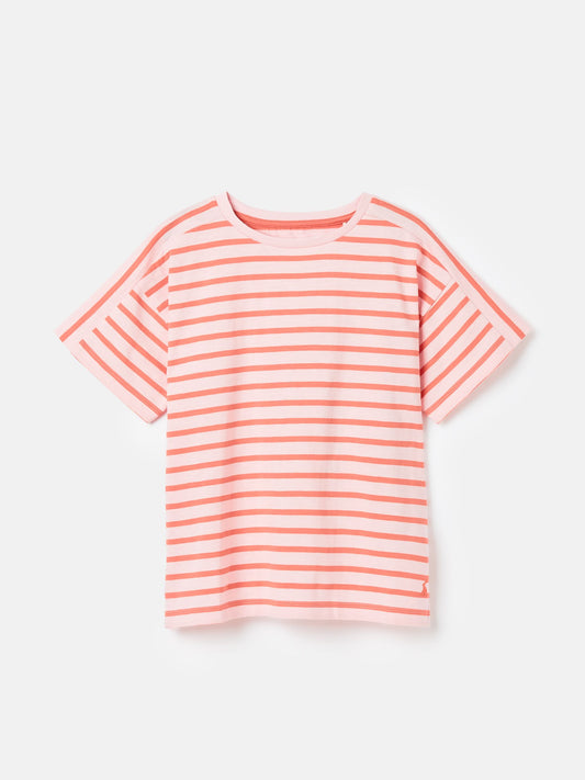 Betty Pink Striped Short Sleeve T-Shirt