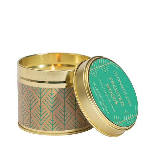 Frosted Woods - Scented Candle Tin (soy wax)