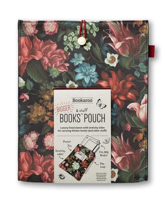 Bookaroo Books & Stuff Pouch Dark Floral