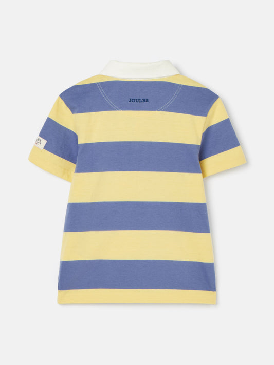 Ozzy Navy/Yellow Stripe Jersey Short Sleeve Rugby Shirt