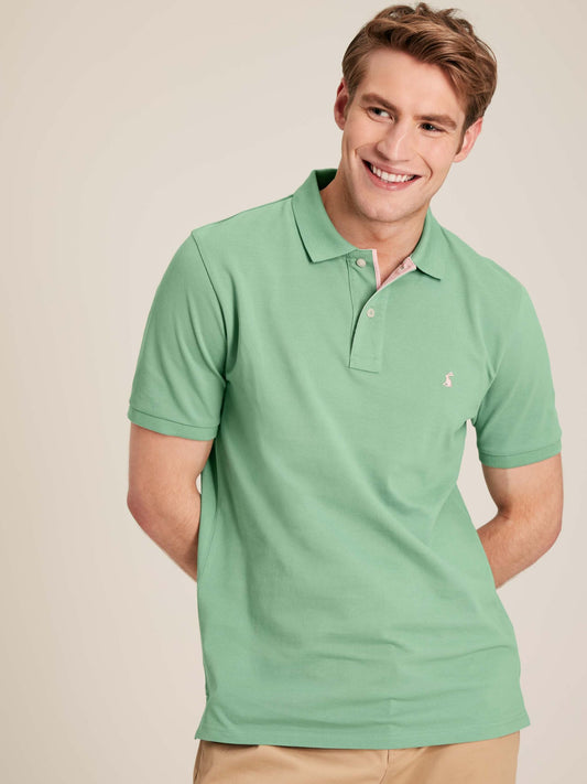 Woody Green Cotton Polo Shirt