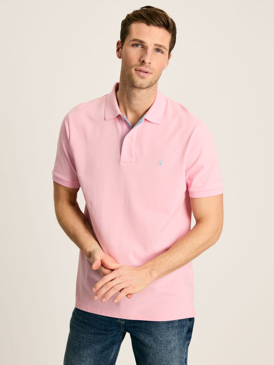 Woody Light Pink Cotton Polo Shirt