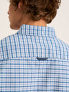 Welford Blue Cotton Check Shirt