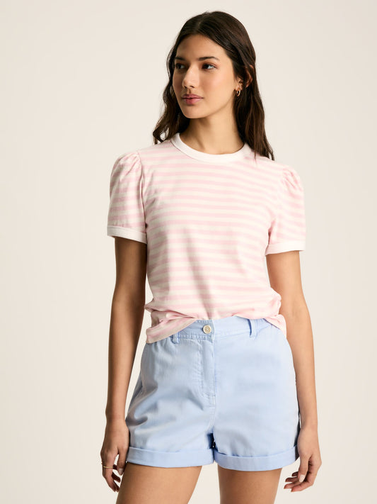 Erin Pink/Cream Short Sleeve T-Shirt