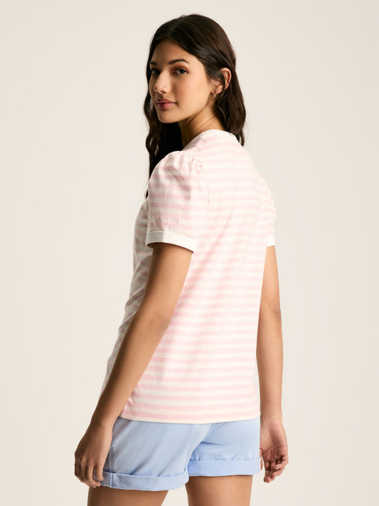 Erin Pink/Cream Short Sleeve T-Shirt
