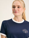 Erin Navy Blue Short Sleeve T-Shirt
