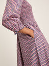 Addison Purple Printed Midaxi Dress