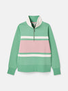 Tadley Green/Pink Quarter Zip Sweatshirt