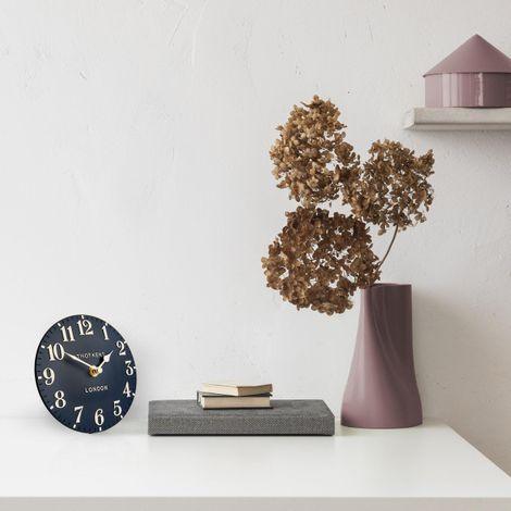 Arabic Mantel Clock - Ink - 6" - RUTHERFORD & Co