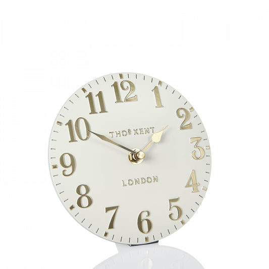 6'' Arabic Mantel Clock Oatmeal