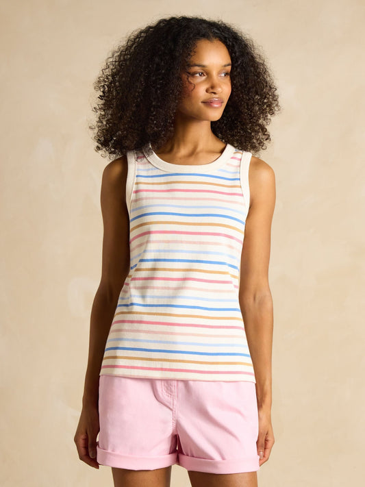 Multi Striped Premium Ribbed Jersey Vest