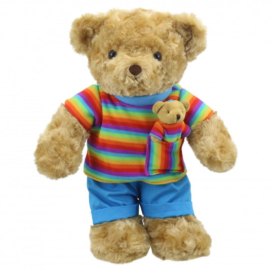 Wilberry Dressed Animal Rainbow Bear