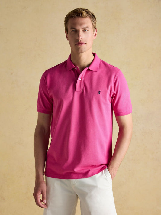 Woody Deep Pink Cotton Pique Polo Shirt