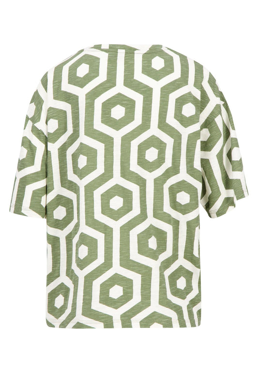 T-Shirt, allover print - RUTHERFORD & Co
