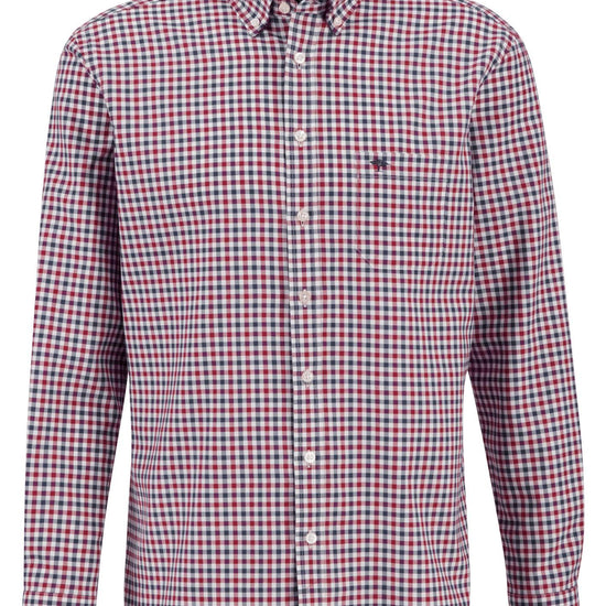 Oxford Combi Shirt, Button Down Long sleeve - RUTHERFORD & Co
