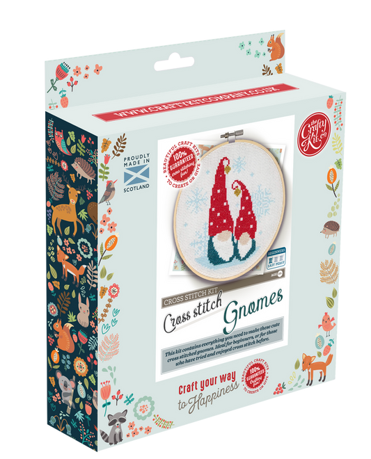 Nordic Gnomes Cross Stitch Craft Kit