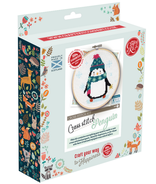 Penguin Cross Stitch Craft Kit