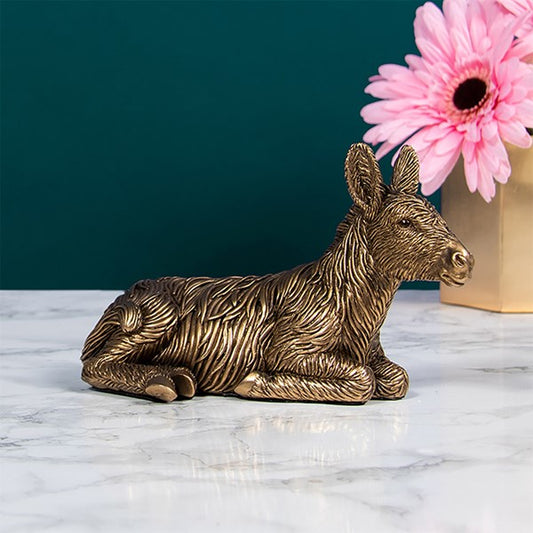 Reflections Bronze Donkey Lying