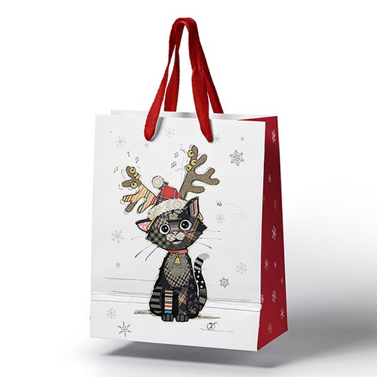 Xmas Bug Art Gift Bag Kitten