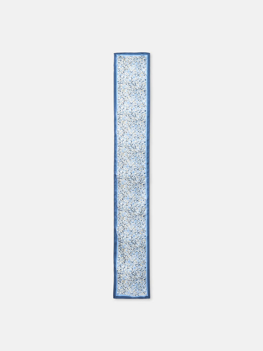 Highgrove Blue Skinny Printed Silk Scarf