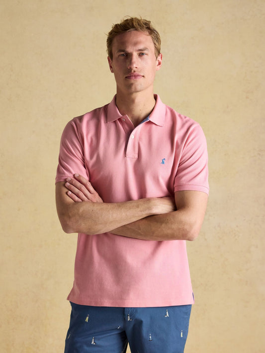 Woody Pink Cotton Pique Polo Shirt
