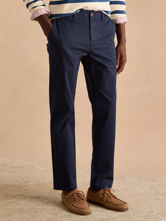 Classic Fit Navy Chino Trousers