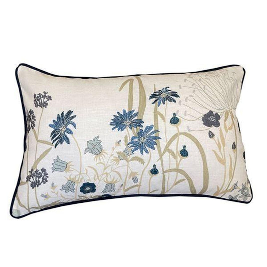 Malini Ren Blue Cushion - RUTHERFORD & Co