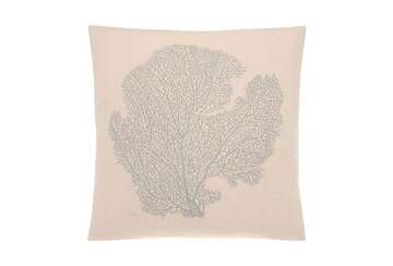 Embroidered Coral Cushion Cover