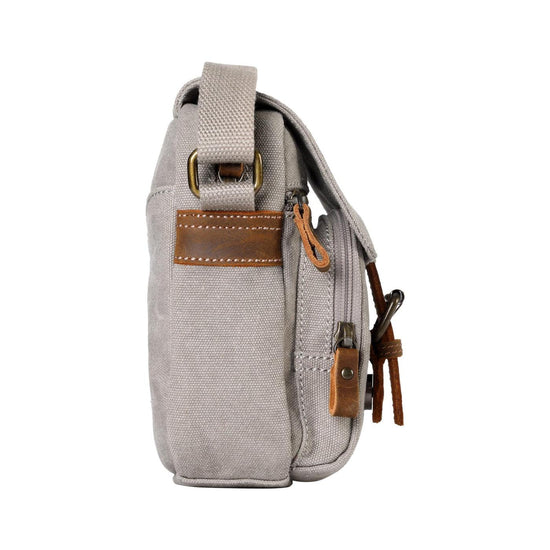 CLASSIC CANVAS ACROSS BODY BAG - TRP0213 - GREY - RUTHERFORD & Co