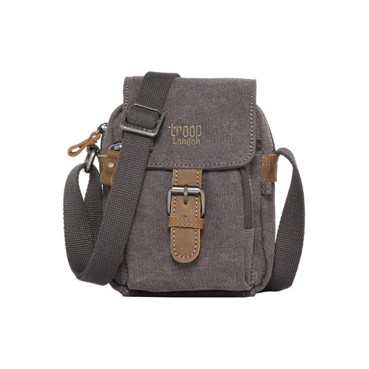 CLASSIC CANVAS ACROSS BODY BAG - TRP0213 - BLACK - RUTHERFORD & Co