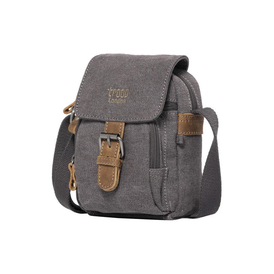 CLASSIC CANVAS ACROSS BODY BAG - TRP0213 - BLACK - RUTHERFORD & Co