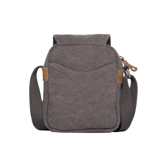 CLASSIC CANVAS ACROSS BODY BAG - TRP0213 - BLACK - RUTHERFORD & Co