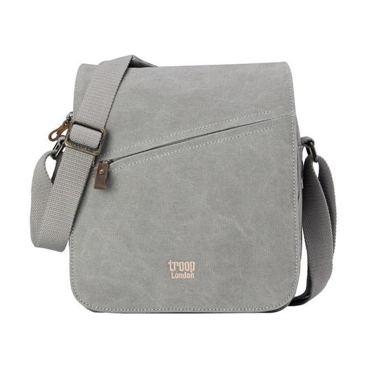 CLASSIC CANVAS ACROSS BODY BAG - TRP0238 - ASH GREY - RUTHERFORD & Co